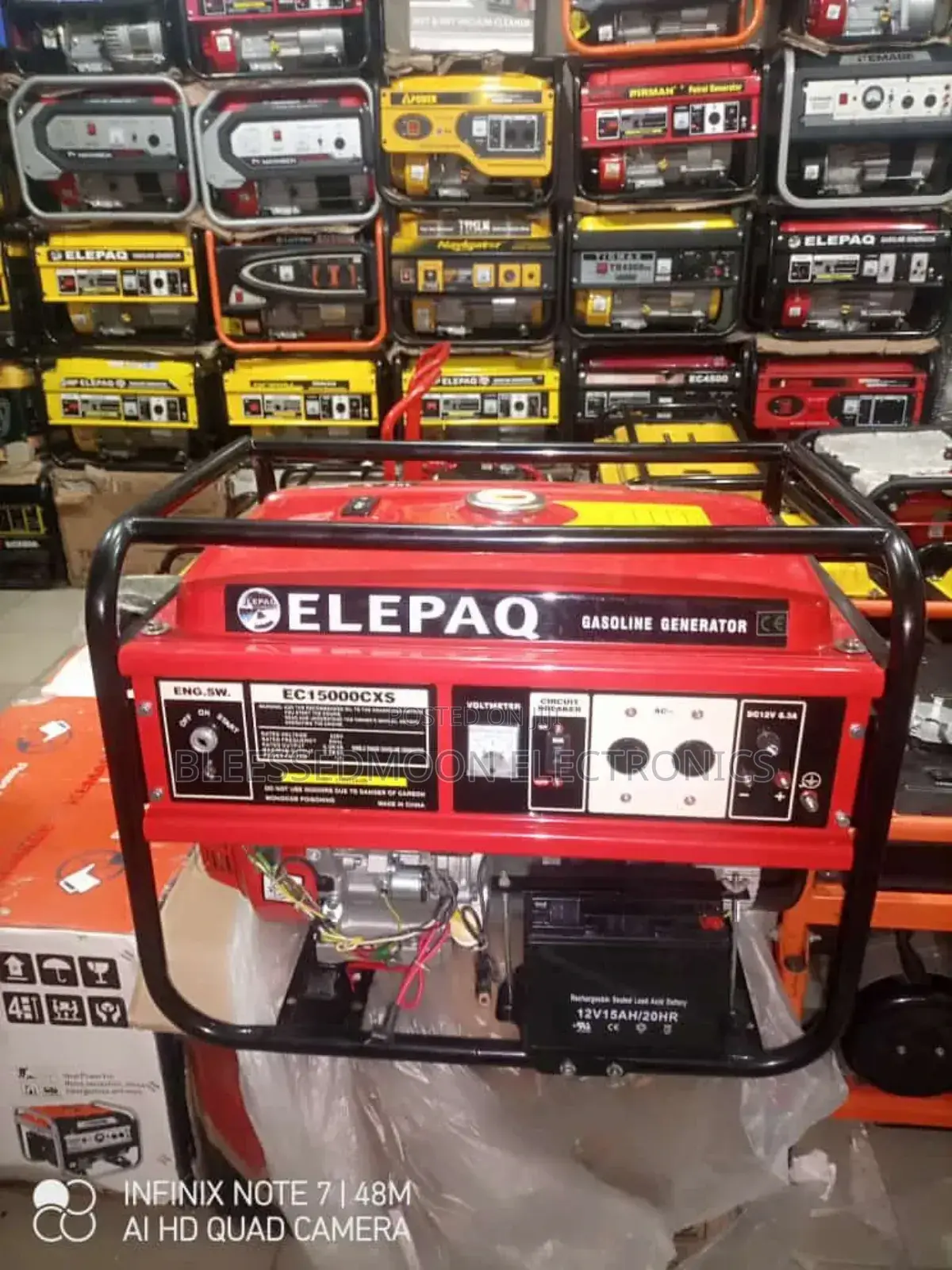 Elepaq Full Cooper Coil Generator 6.5kva 2 Yrs Warranty