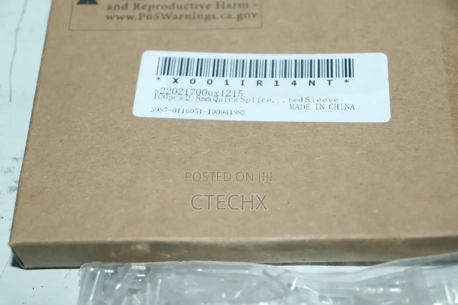 100pcs Crimp Terminals Sleeve Wire Wrap Connector 2.8mm