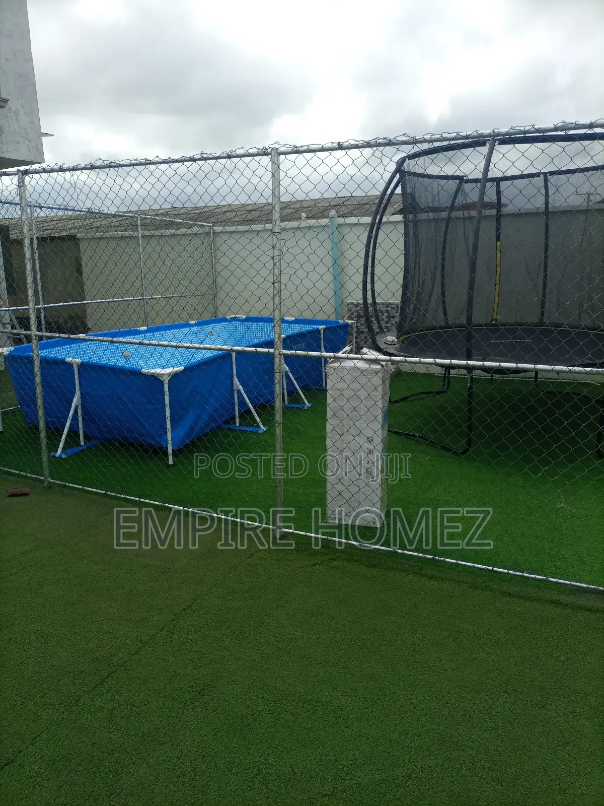 Metal Frame Rectangular Frame Pool Set - 15 X 7 X 3