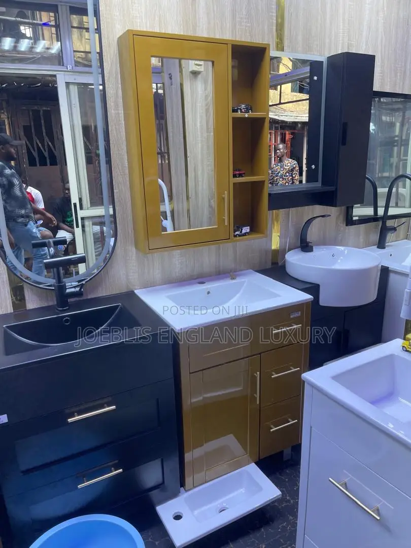 Gold Cabinet Basin