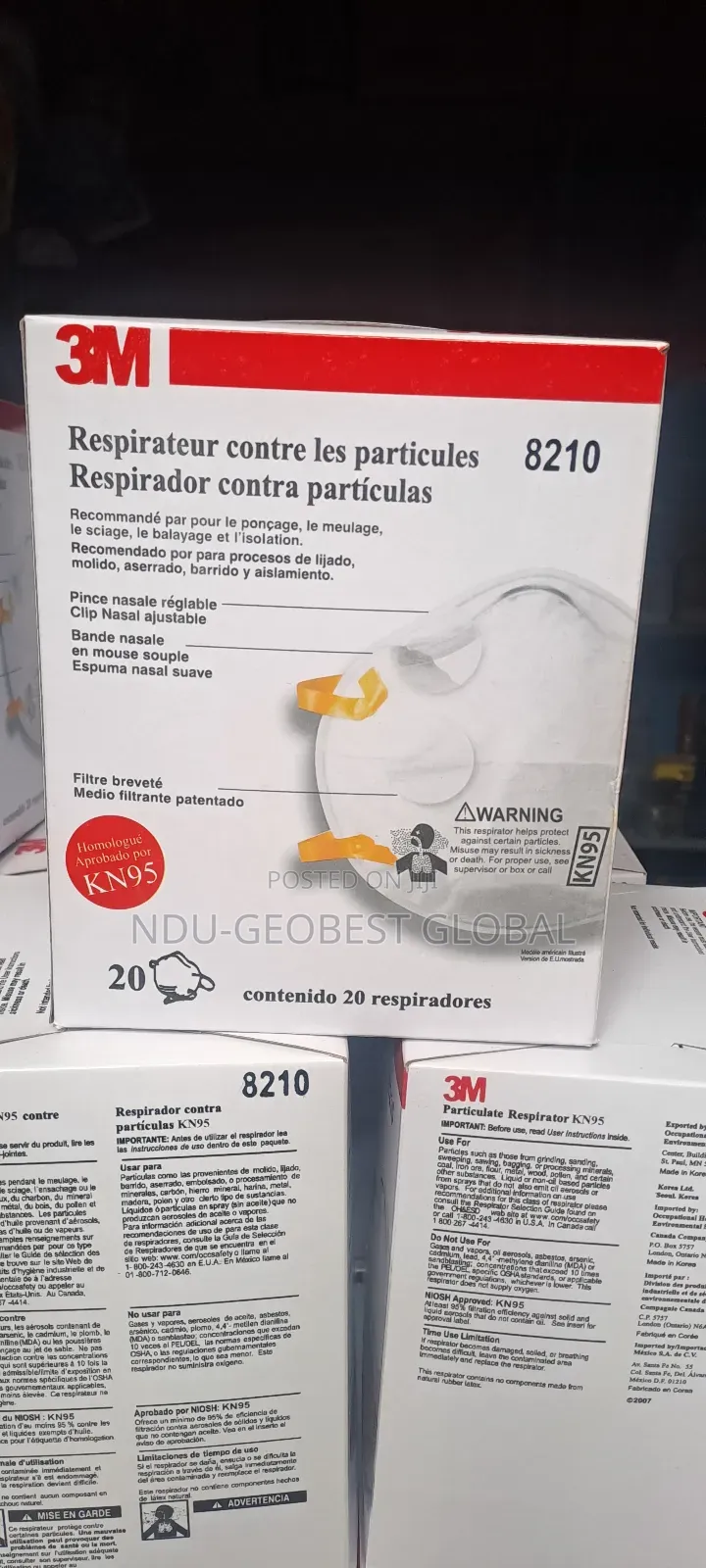 3M Nose Mask Respirateur 8210
