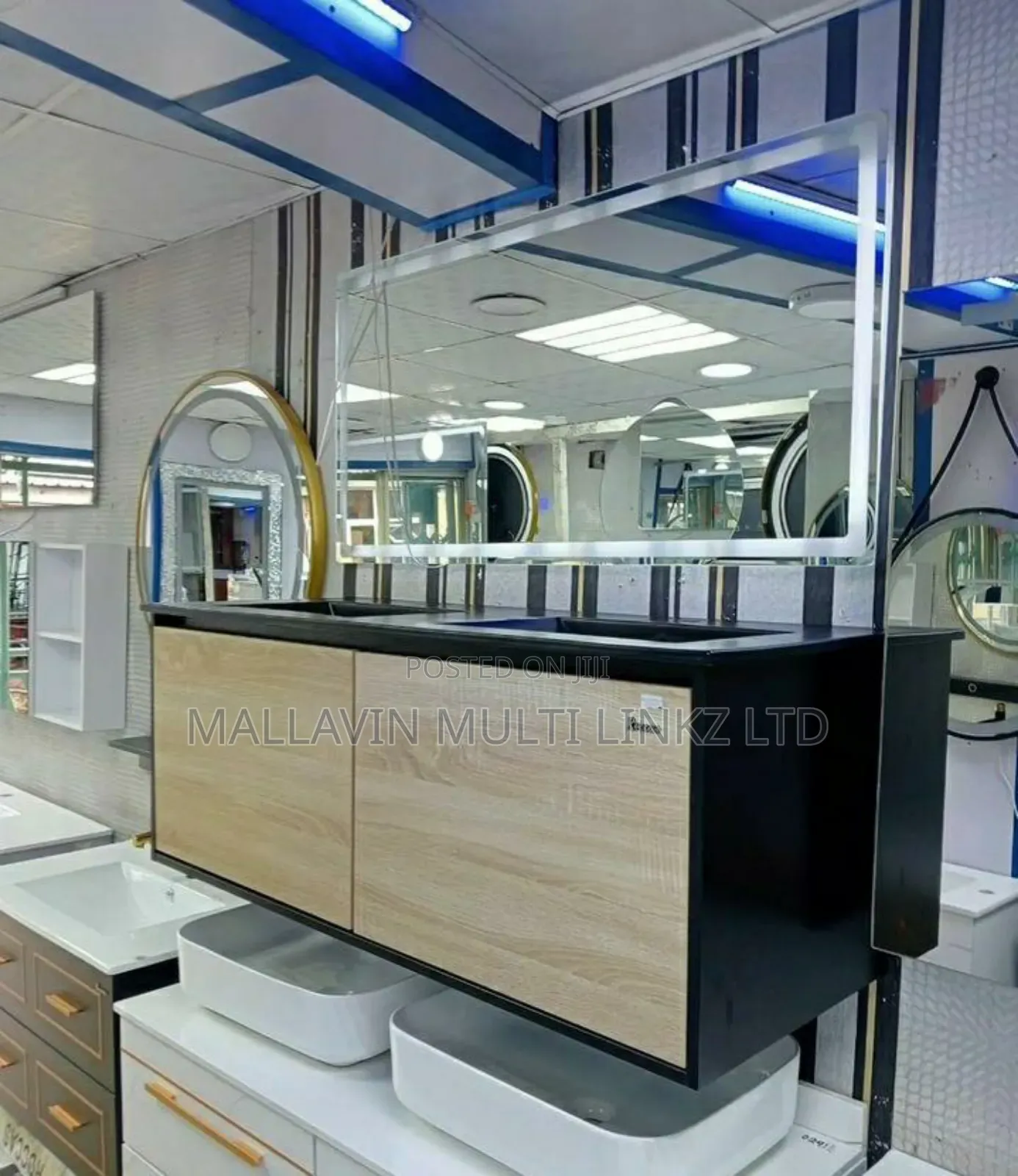 Double Wall Hung Cabinet Basin Set
