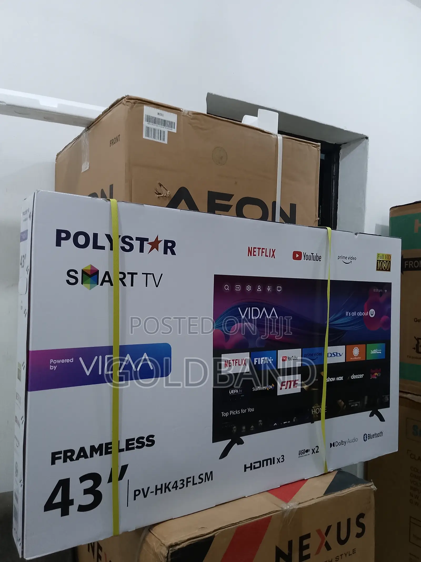 The Classic Polystar 43" Frameless Smart Tv PV-HK43FLSM