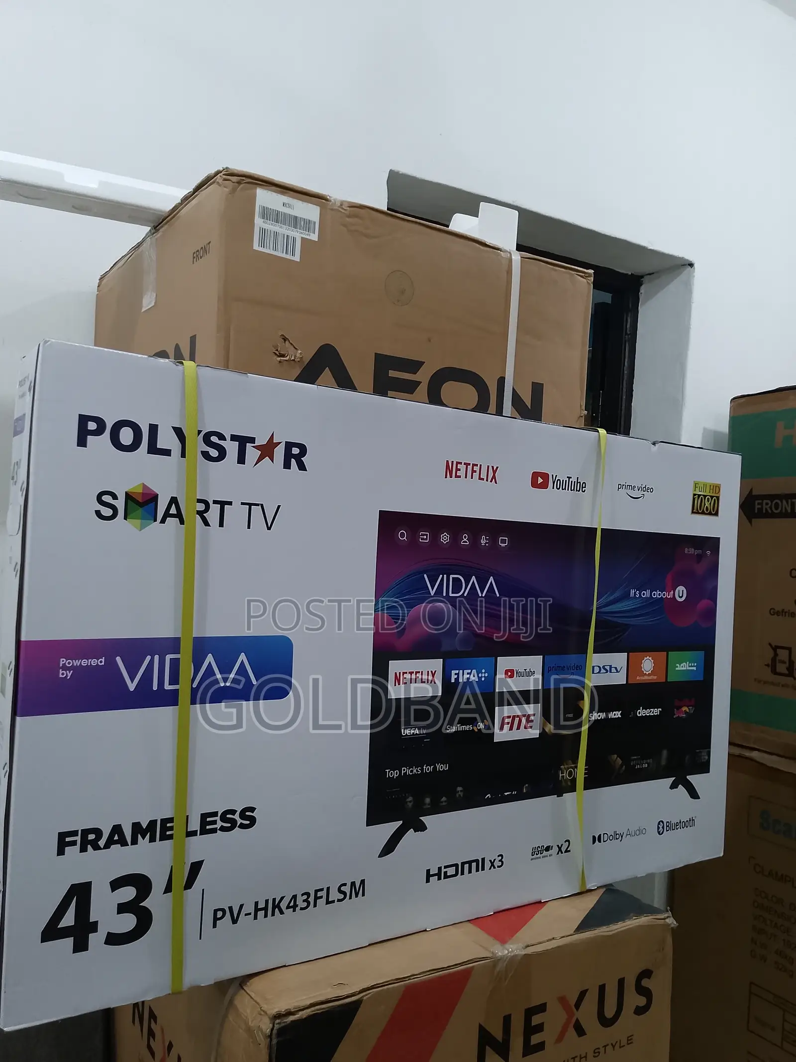 PV-HK43FLSM the Best 43" Polystar Frameless Full HD Smart Tv