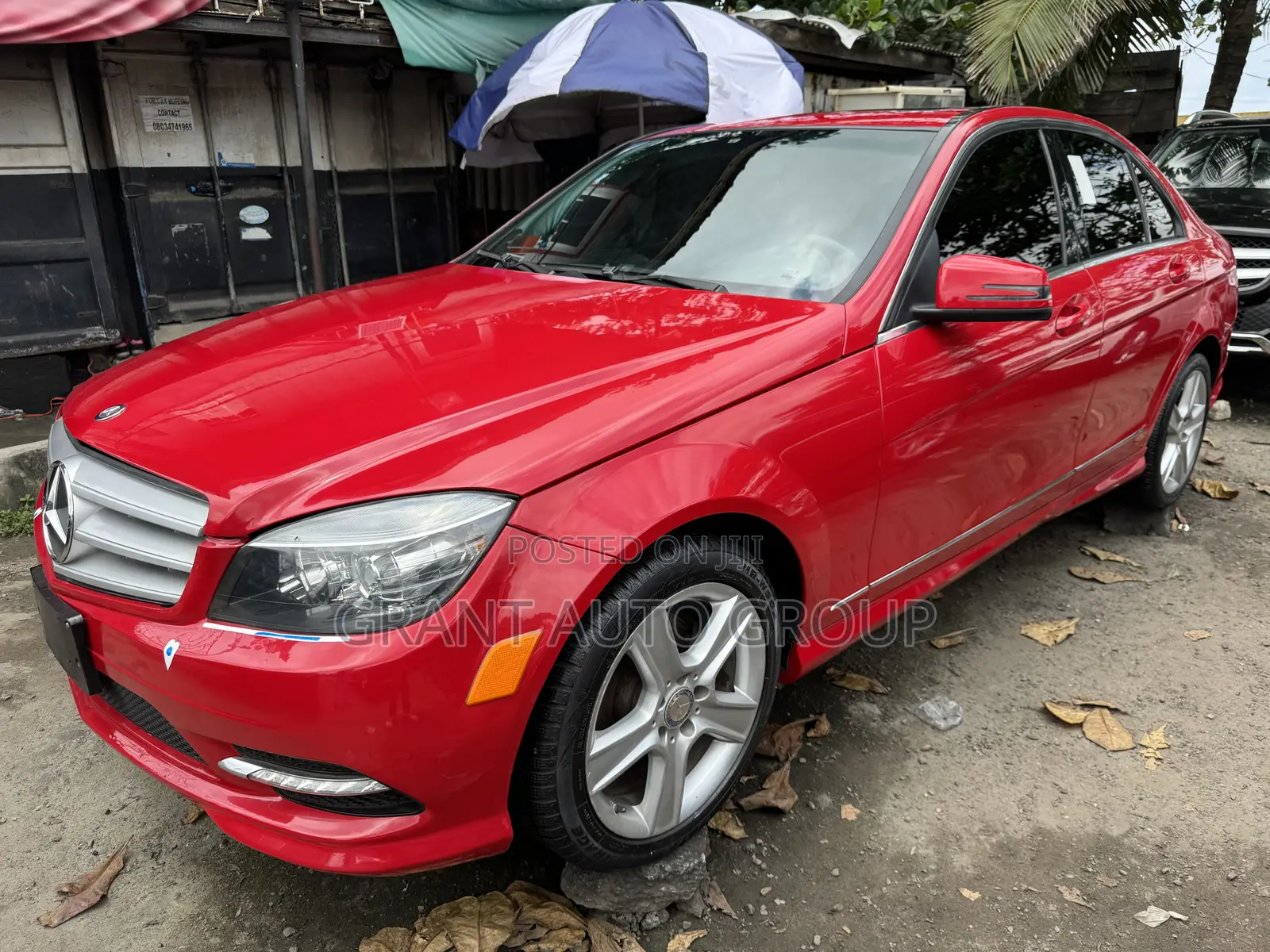 Mercedes-Benz C300 2011 Red