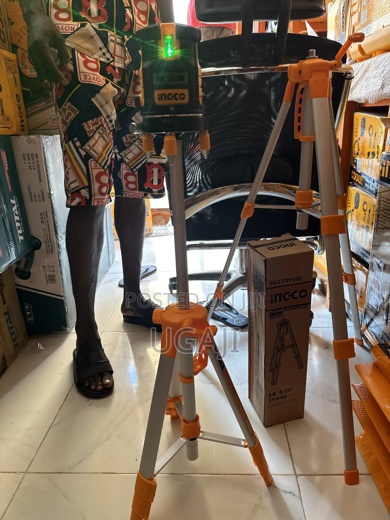Ingco Line Laser(Green Laser Beam) With Stand