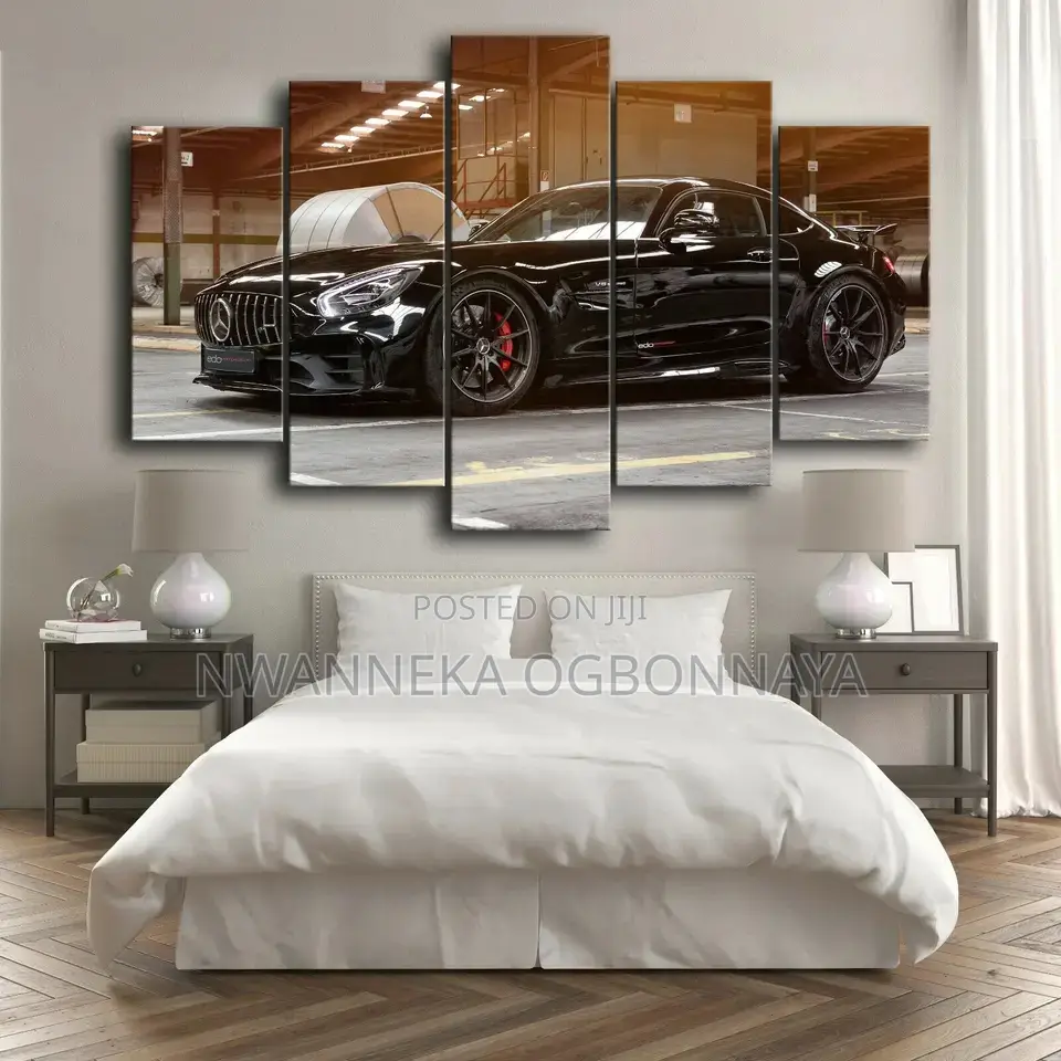 5 Pieces Canvas Art Luxury Super Sports Car Artwork