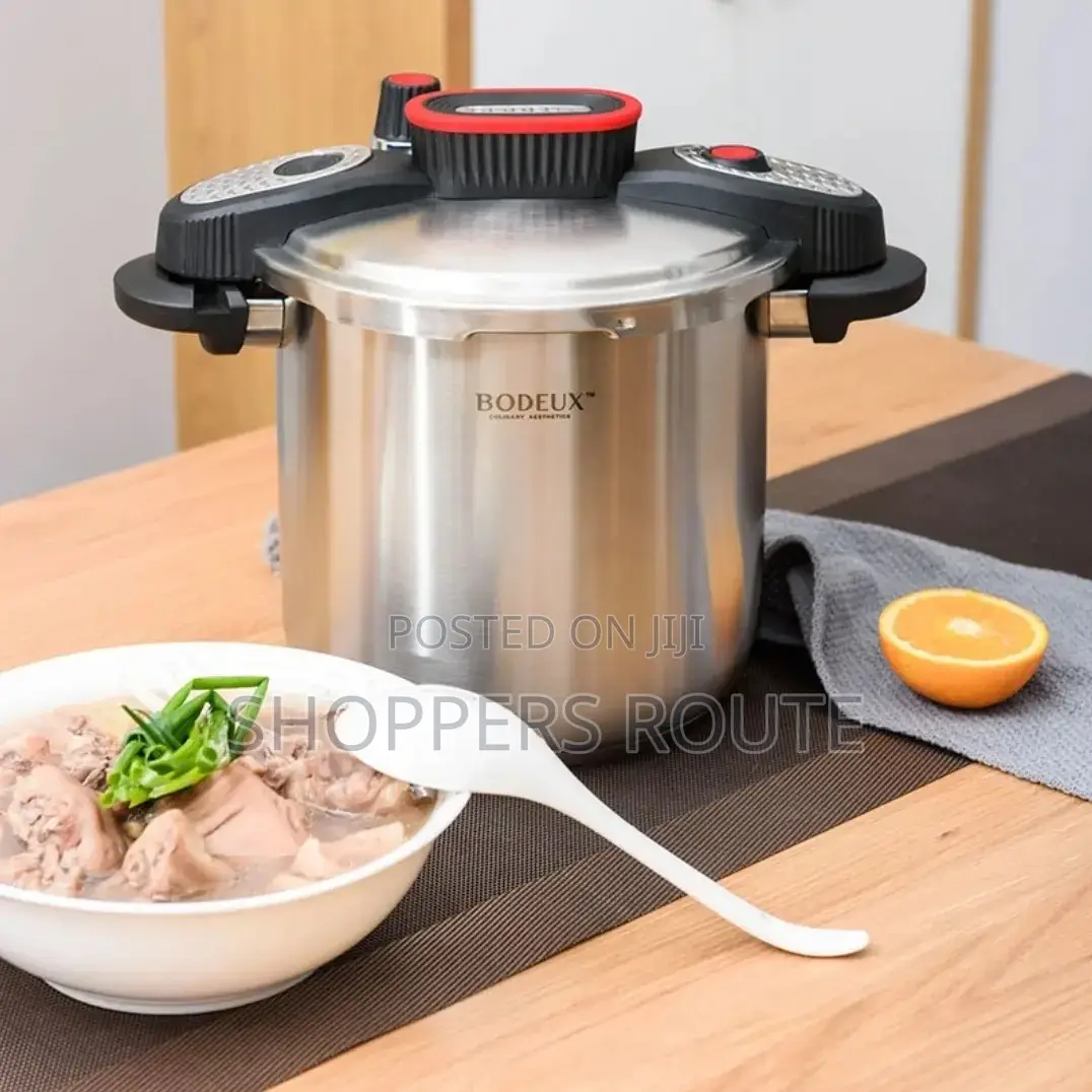 BODEUX 2-in-1 6L German Quality Stainless-Steel Pressure Pot