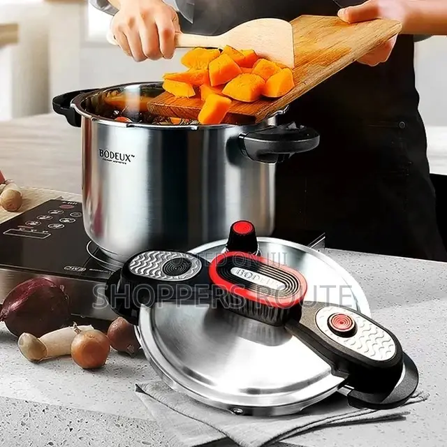 BODEUX 2-in-1 6L German Quality Stainless-Steel Pressure Pot