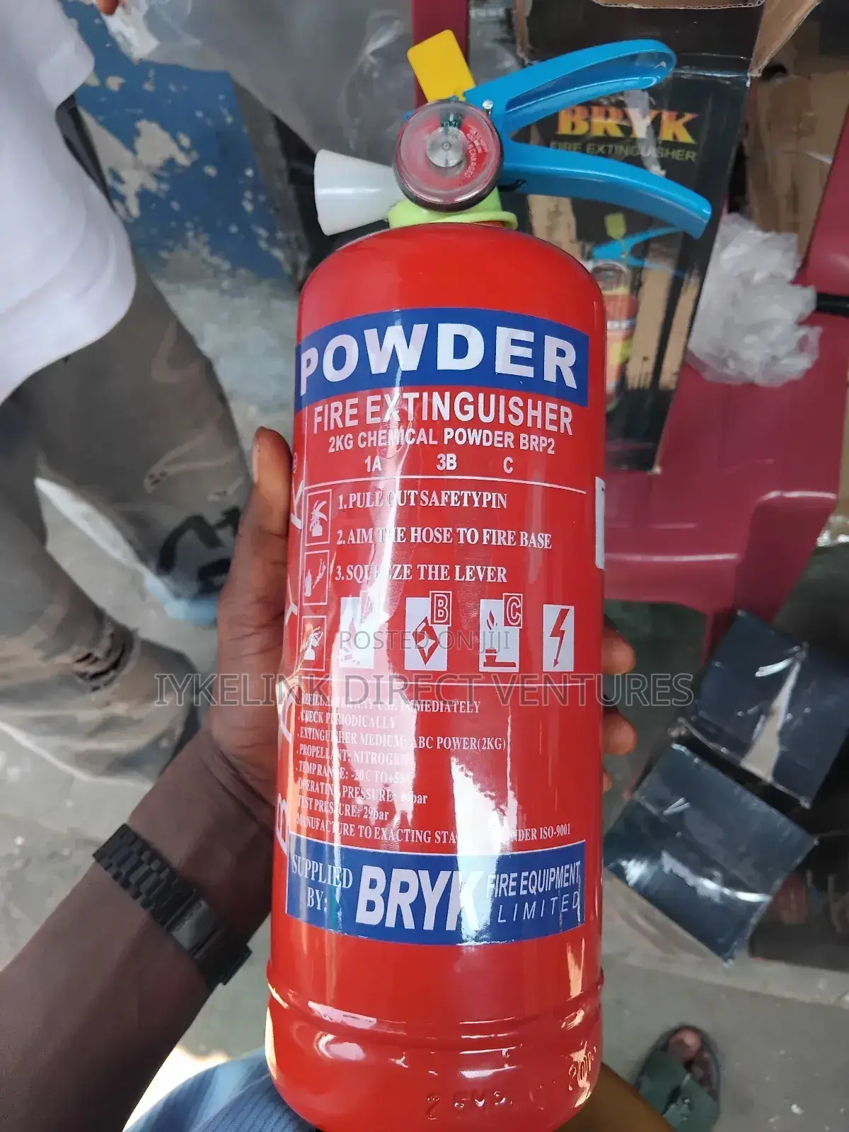 2kg Fire Extinguisher (BRYK)