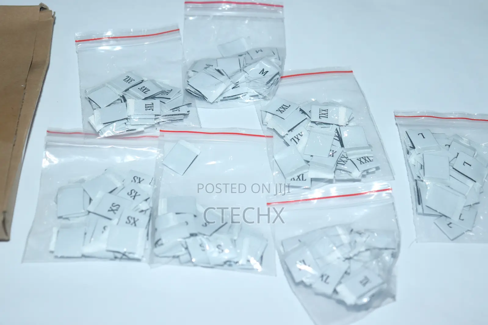 Pack of 350 Clothing Sewing Size Labels S/M/L/Xl/XXL/3xl