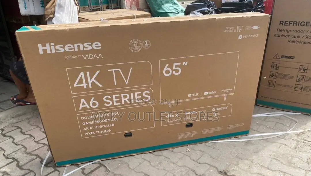Original. Hisense 65” Inches Uhd4k Smart Tv