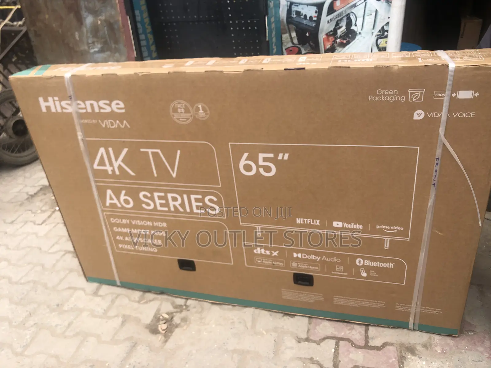 Original. Hisense 65” Inches Uhd4k Smart Tv