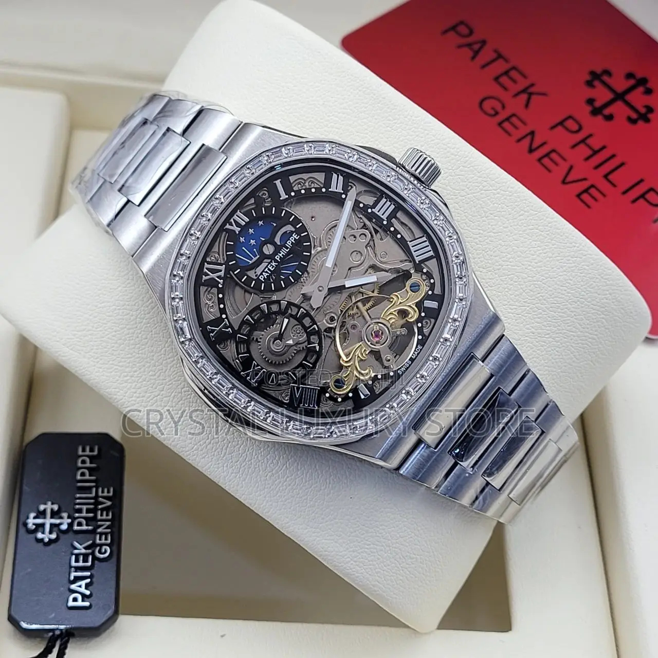 Patek Philippe Quality Luxury Men Chain Wristwatch