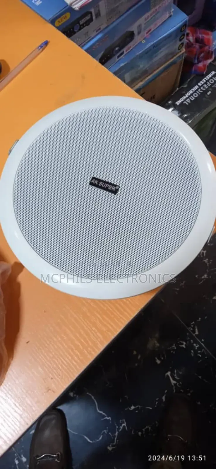 Ak-Super 30W Ceiling Speaker With Hook