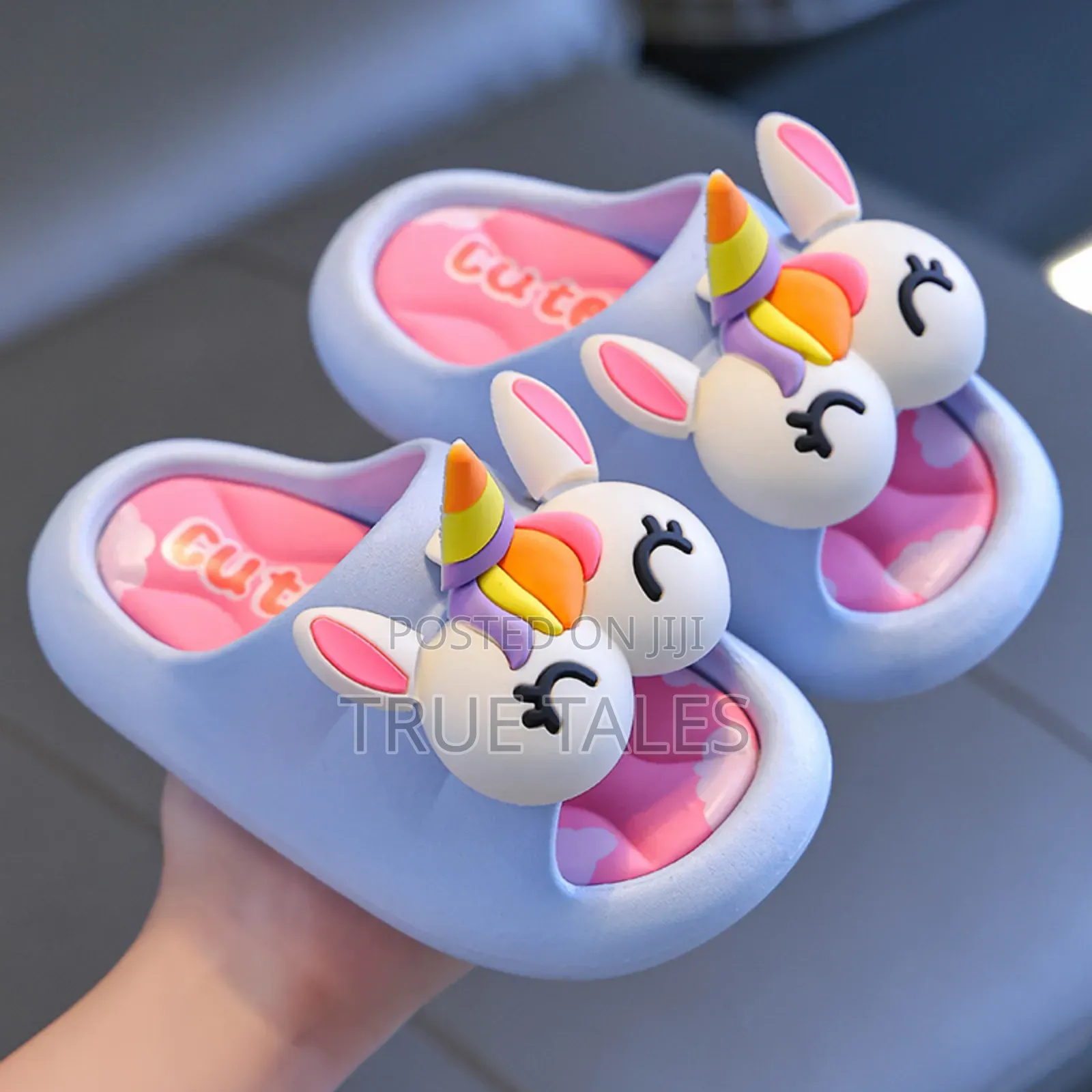 Unisex Solid PVC Colourful Slippers for Boys and Girls