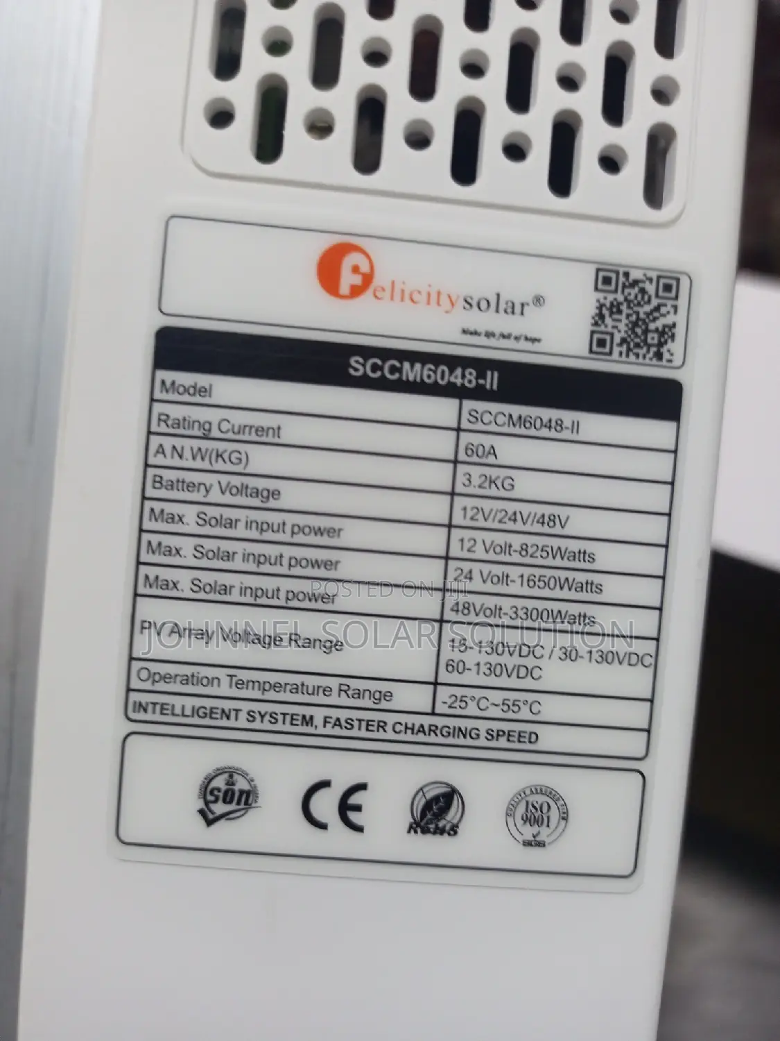 60A 48volts FELICITY Solar MPPT Charge Controller