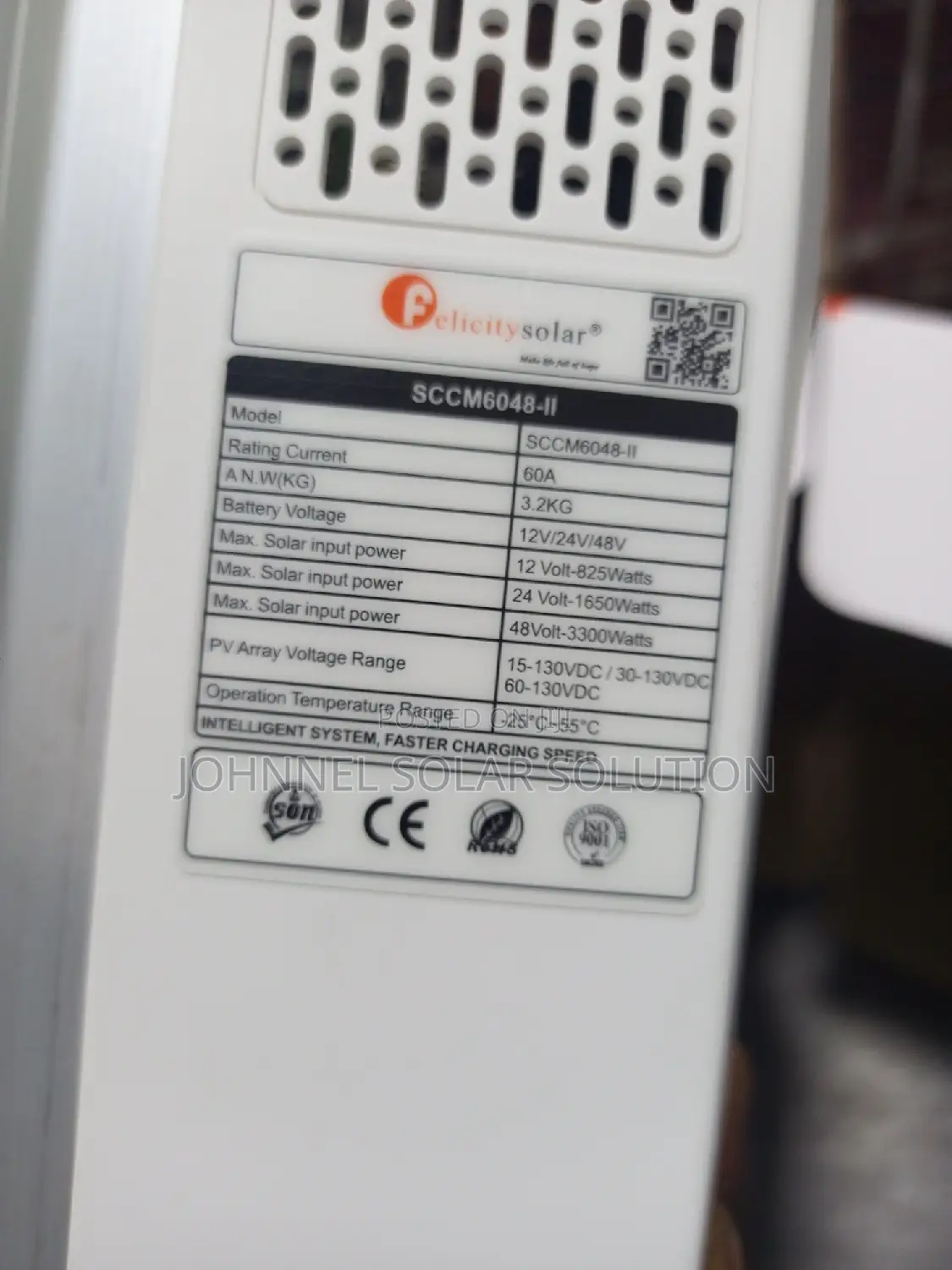 48v 60amps Felicity Solar MPPT Charge Controller Available