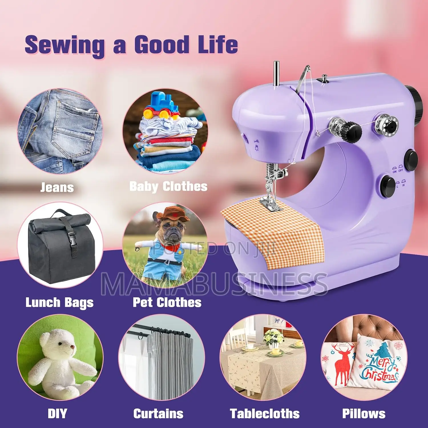Mini Sewing Machine Portable Electric Handheld + Pedal