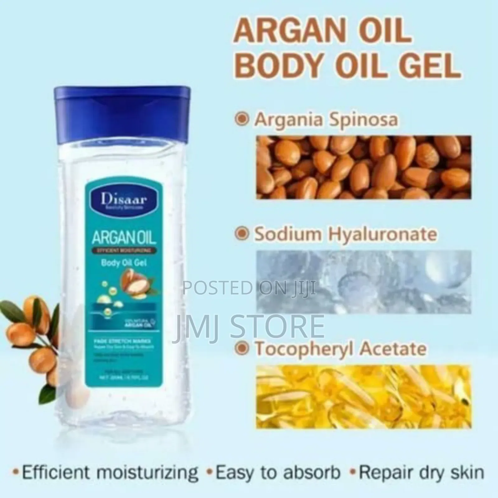 Disaar Moisturizing Argan Oil Gel for All Skin - 200ml