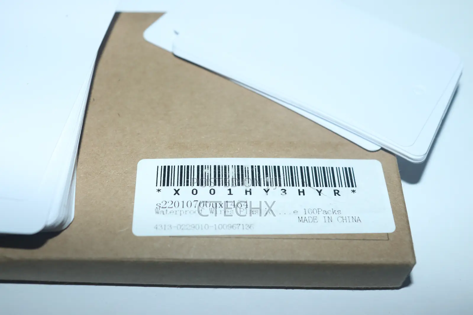 Waterproof PVC Tags 100packs for Product Identification