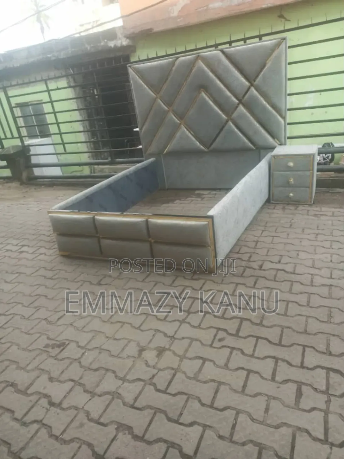 Padded Bedframe and Drawer