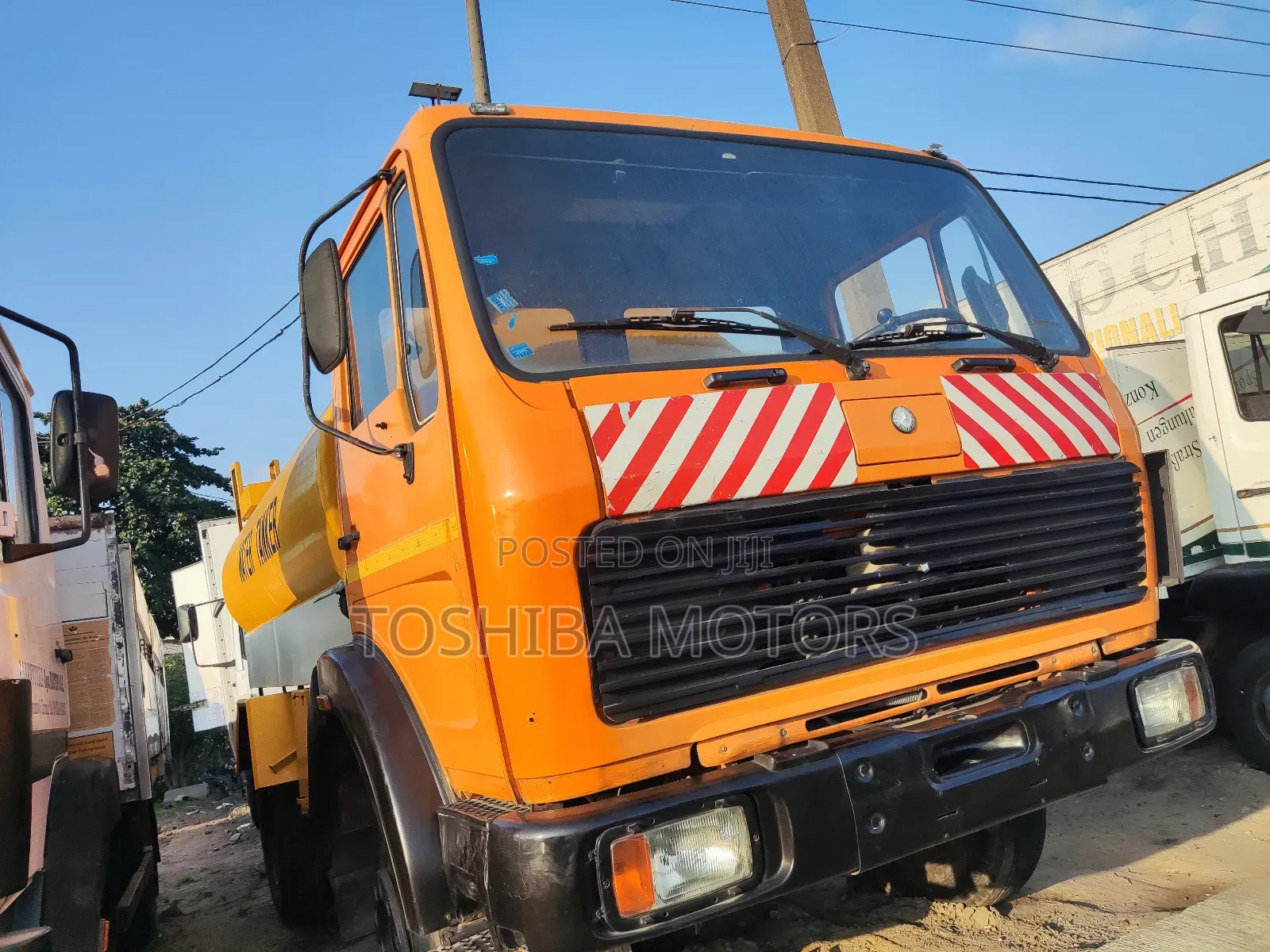 Water Tanker Yellow Truck