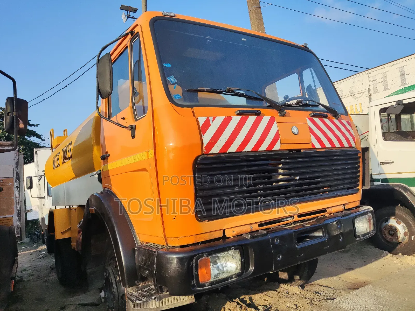 Water Tanker Yellow Truck