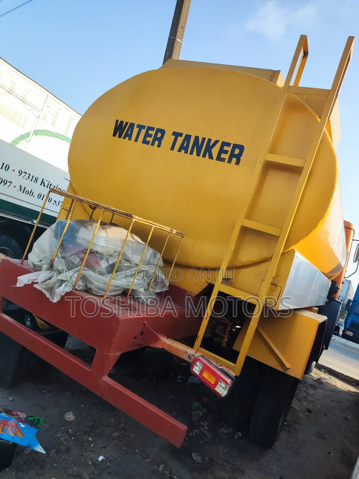 Water Tanker Yellow Truck