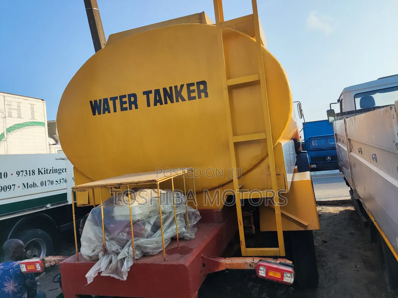 Water Tanker Yellow Truck