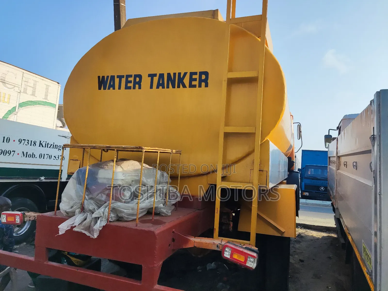 Water Tanker Yellow Truck
