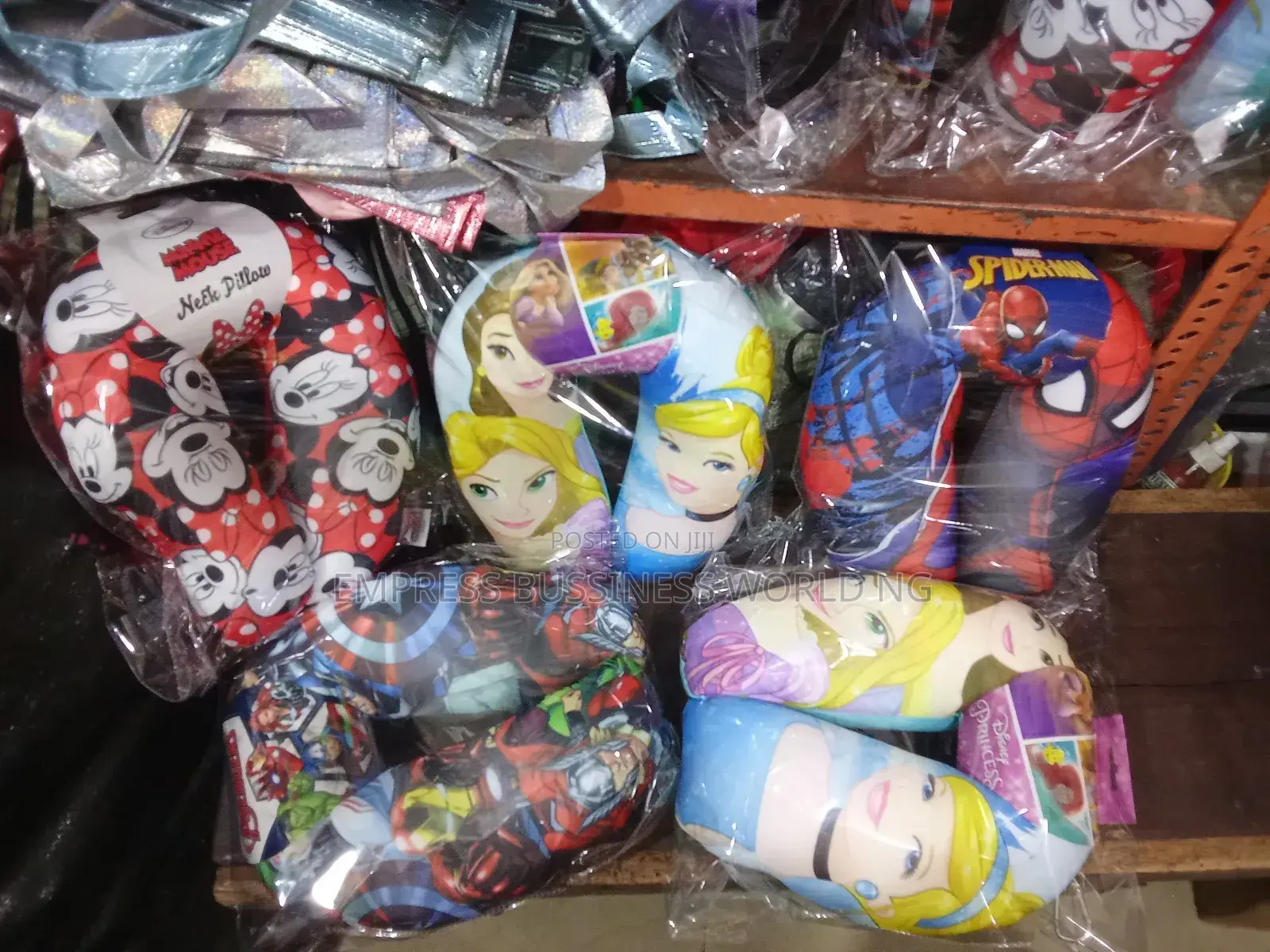 Kid's Cartoon Characters Neck Pillow