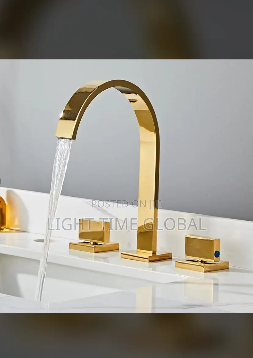 Gold Basin Mixer Faucet