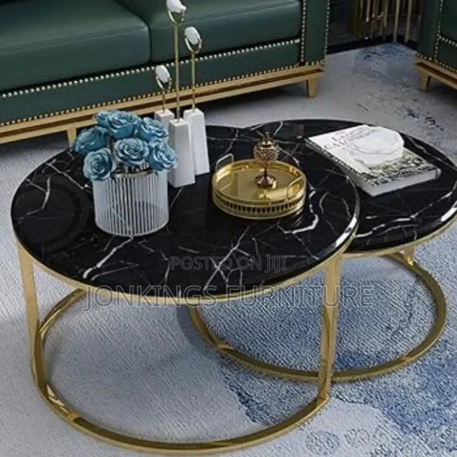 Modern Round Nesting Coffee Table Set