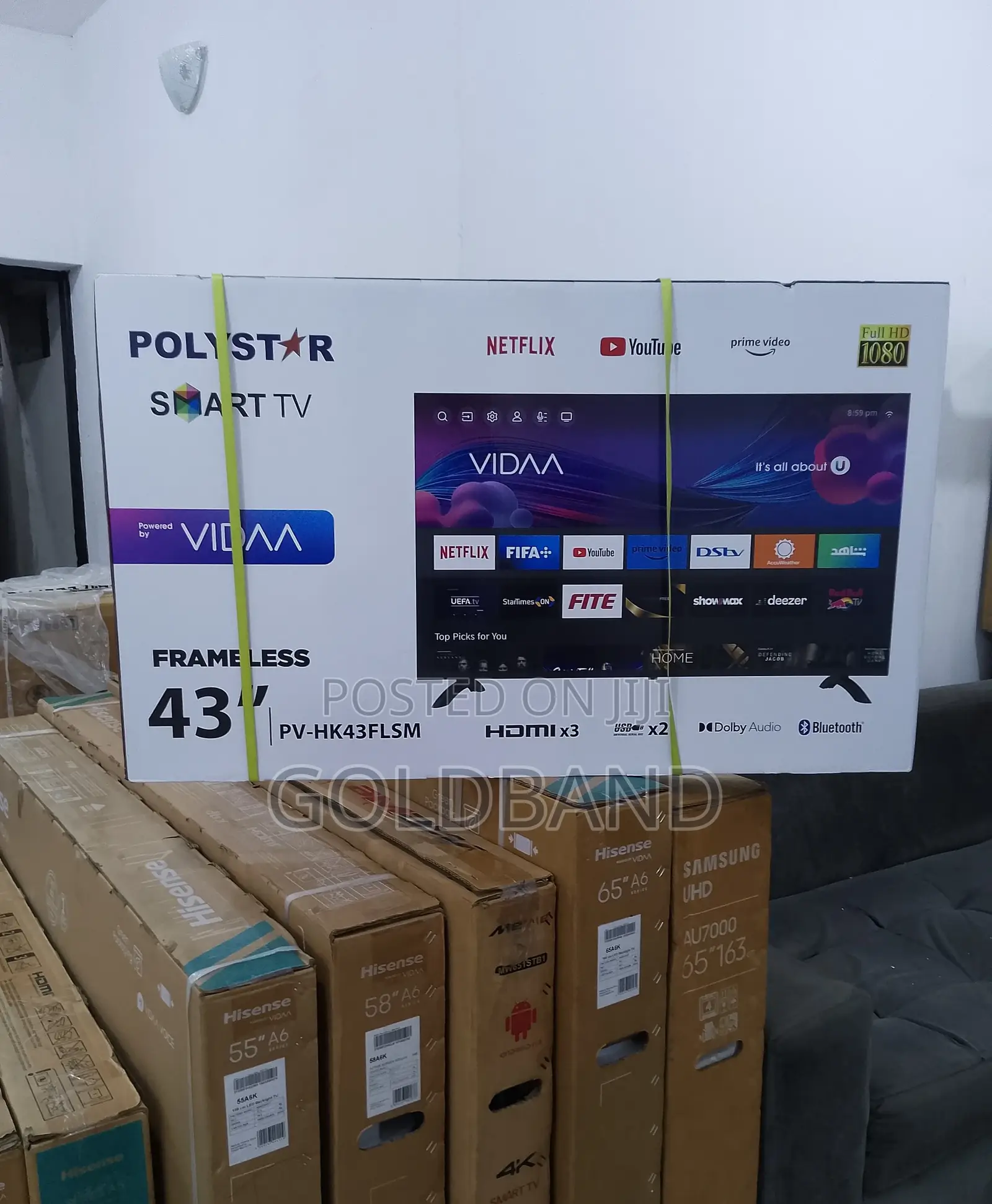 43inches Polystar Framless Smart Television PV-HK43FLSM