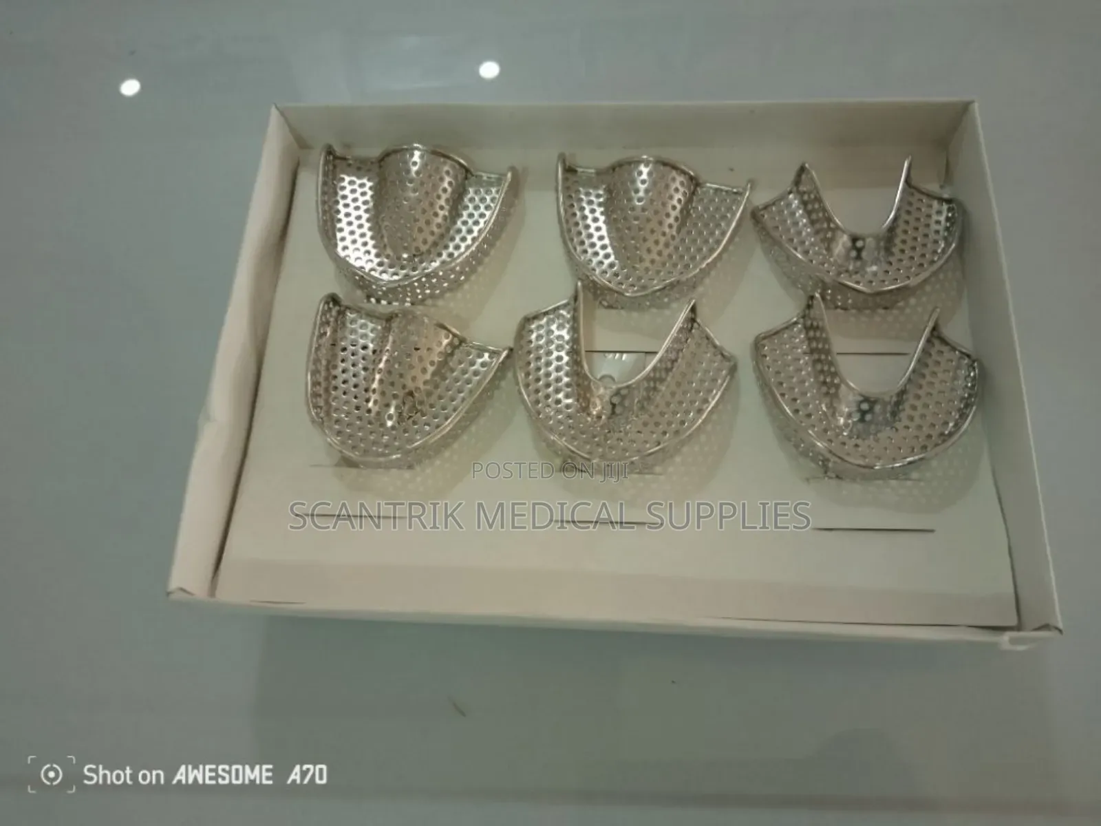 Medical 6 Metal Dental Impression Tray