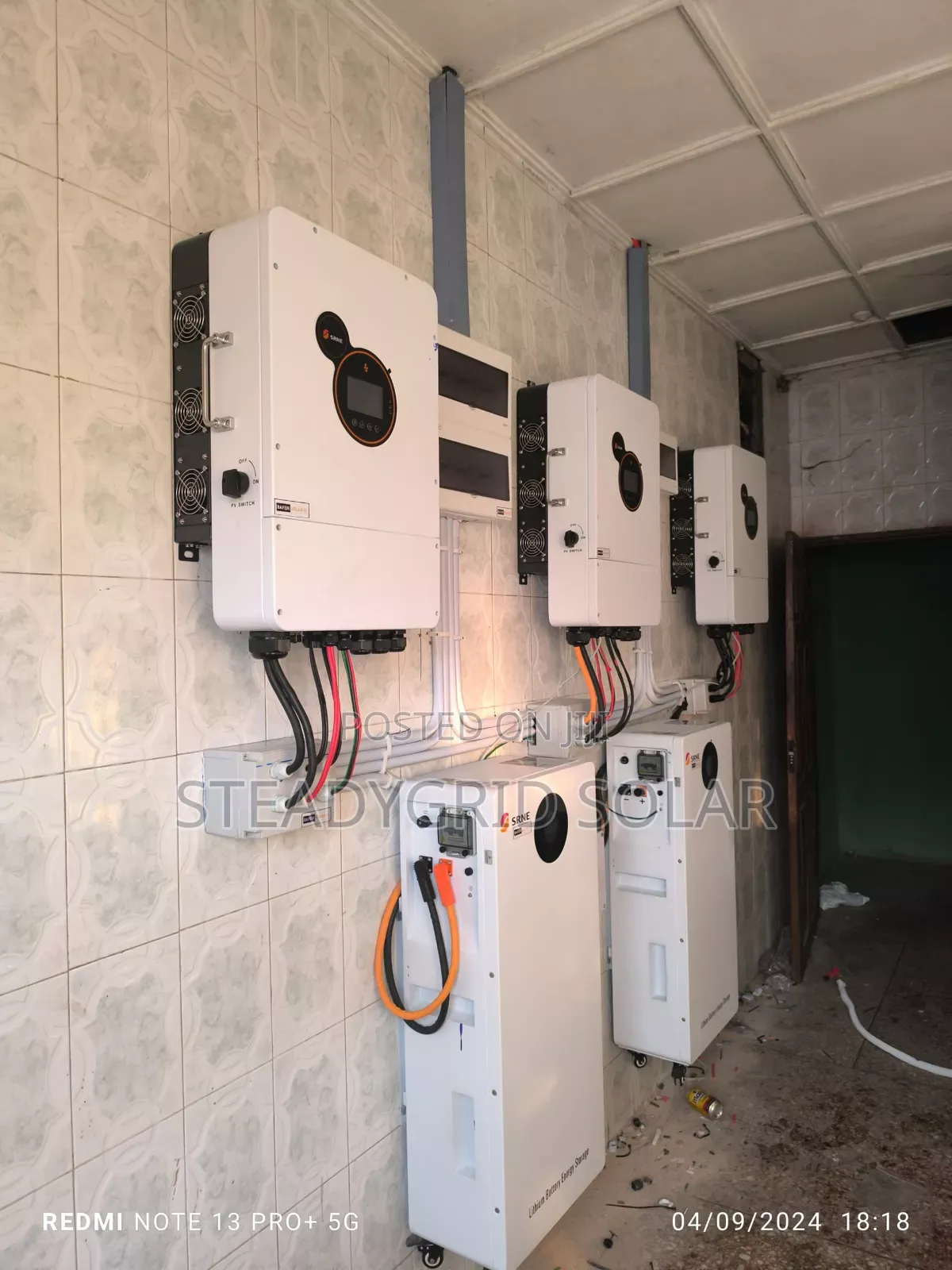 Highly Energetic SRNE 15kva/20.24kwh Inverter/Lithium Combo