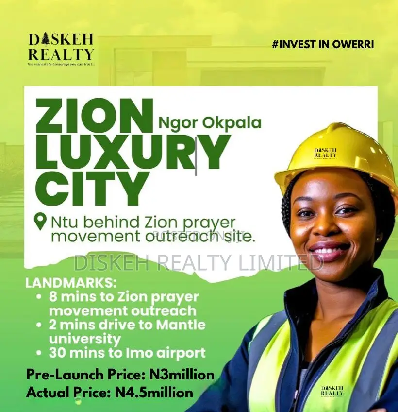 ZION LUXURY CITY- Phase 2, Ngor Okpala Imo State.