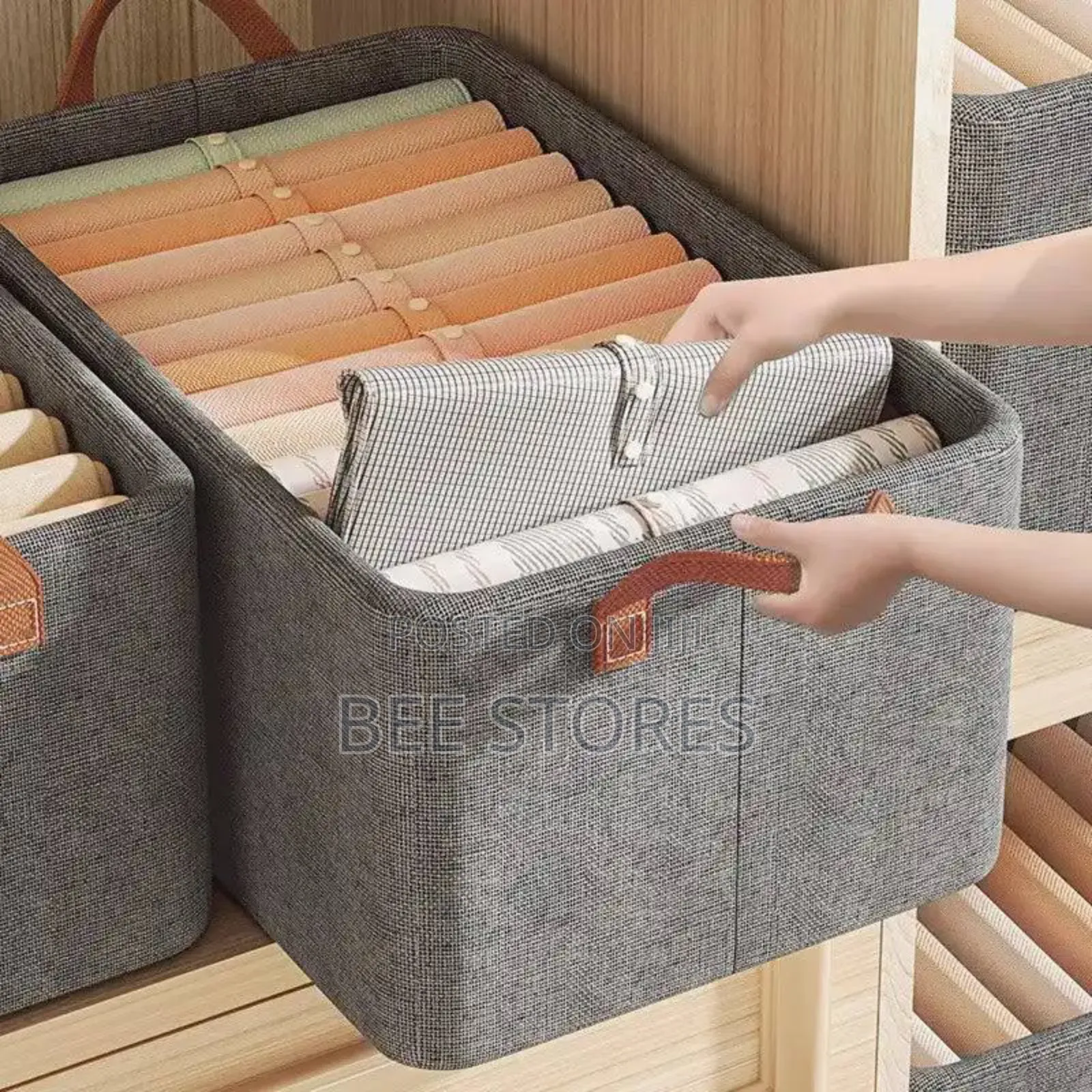 Foldable Clothe Storage Jean Bag Box
