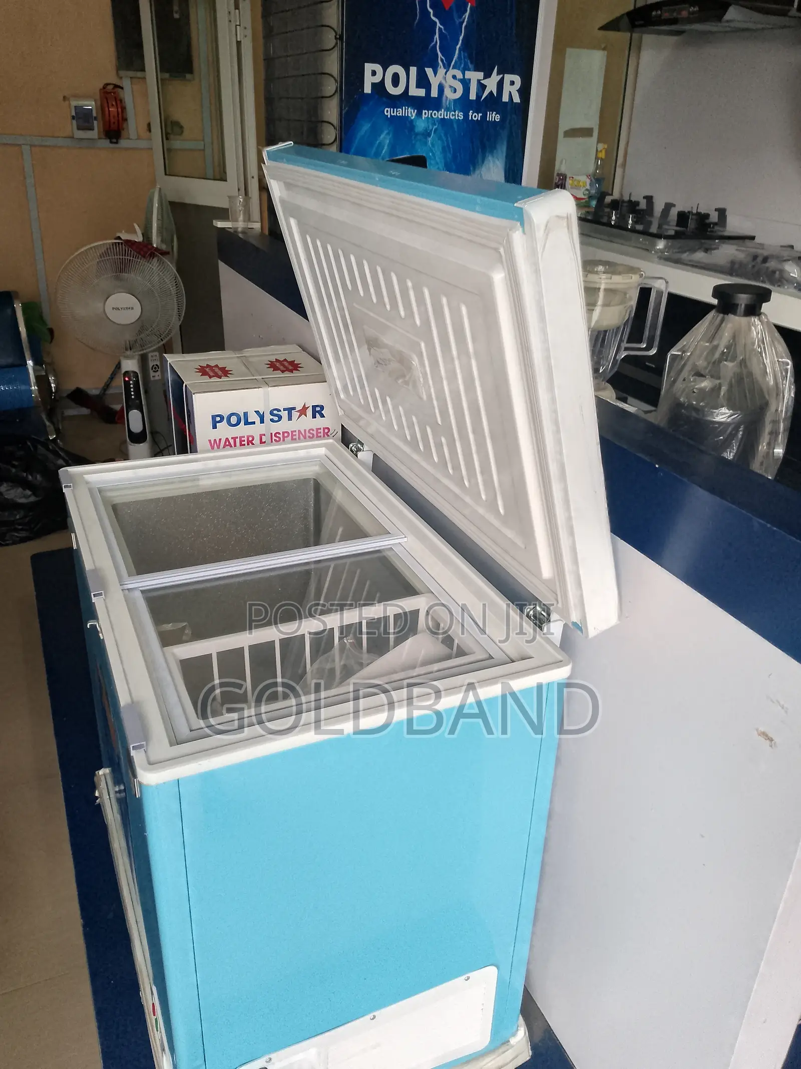 Super Freezing Polystar Blue Chest Freezer "Pv-Cf322blu"