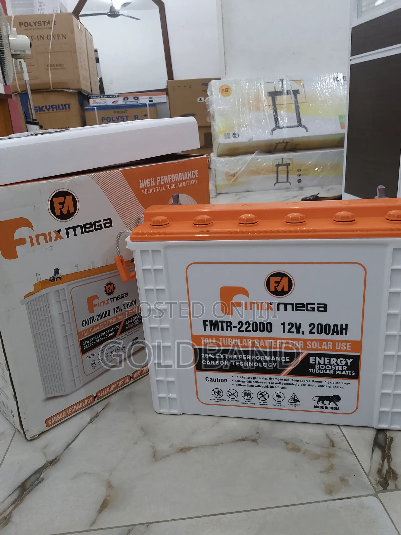 Newly Produced Finix Mega Tall Tubular Battery for Solar Use
