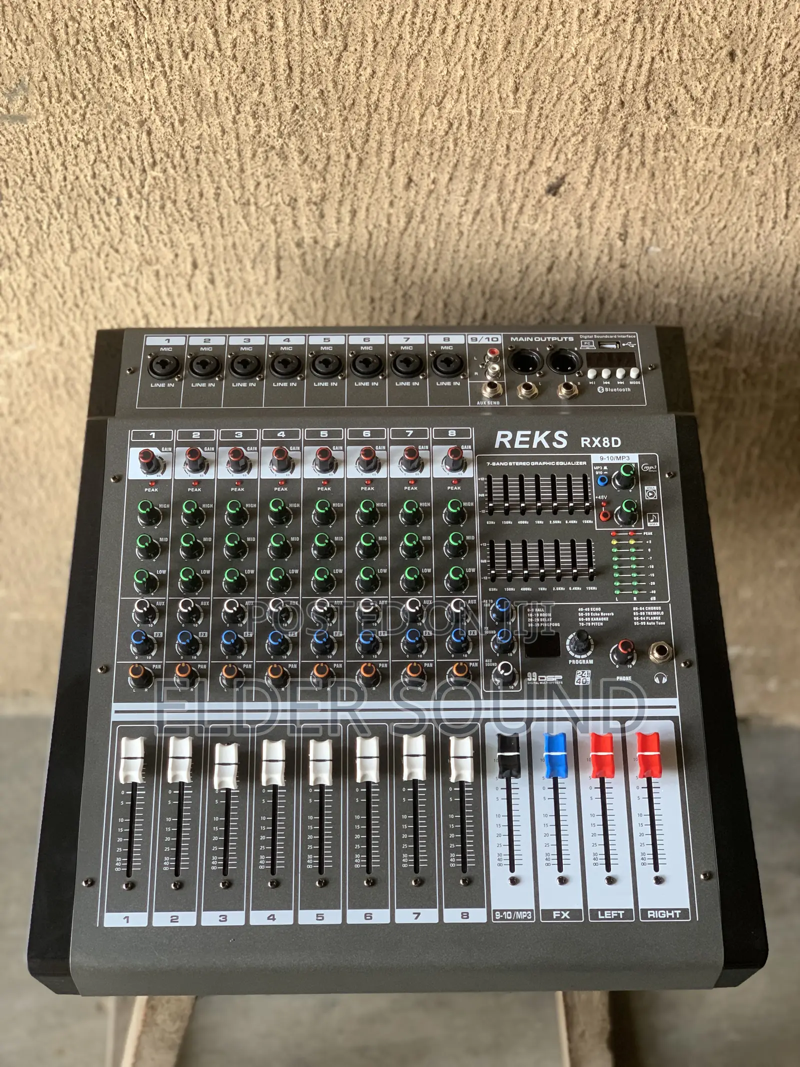 8 Channel Powered Mixer Amplifier With Usd,Equalizer