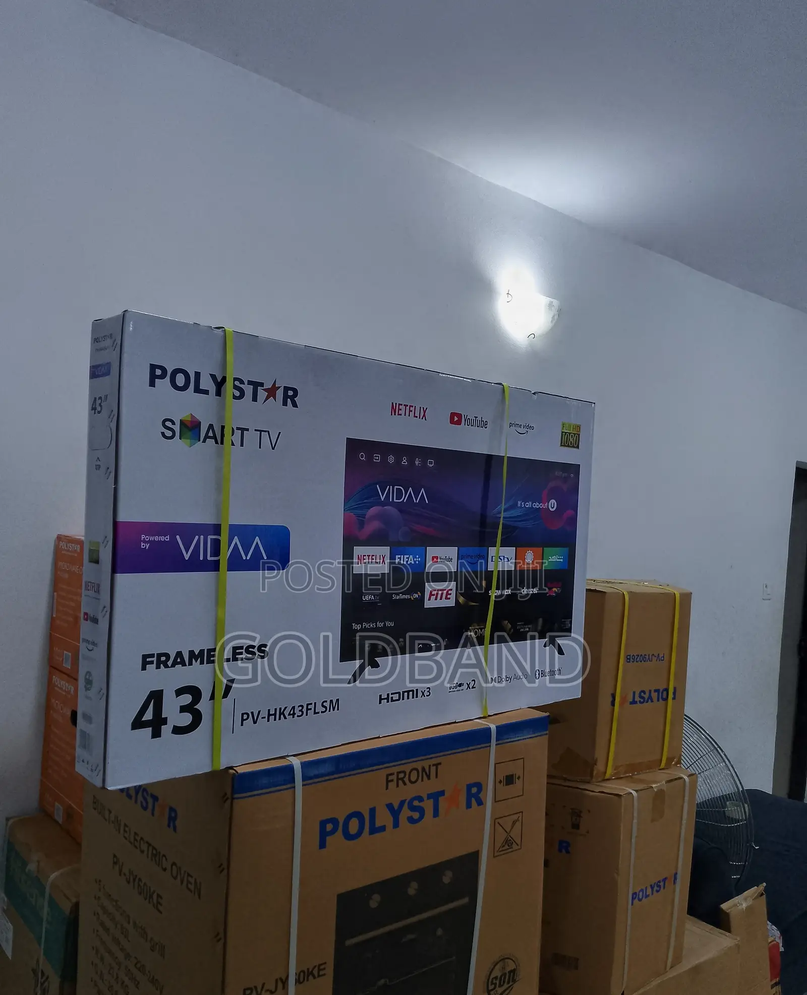 Super Cool Polystar 43" Frameless Full HD Smart Television