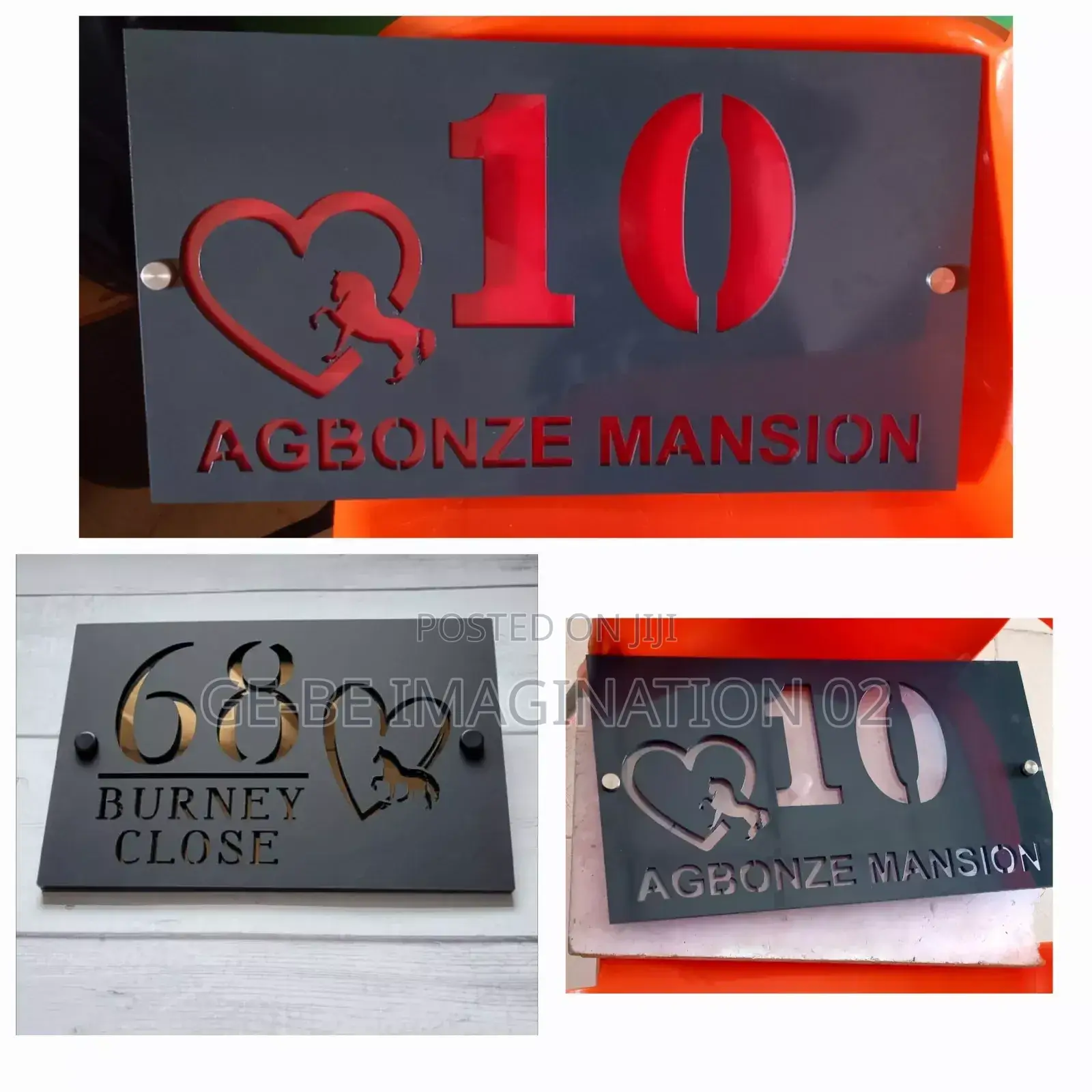 Signage and House Numbering Sign