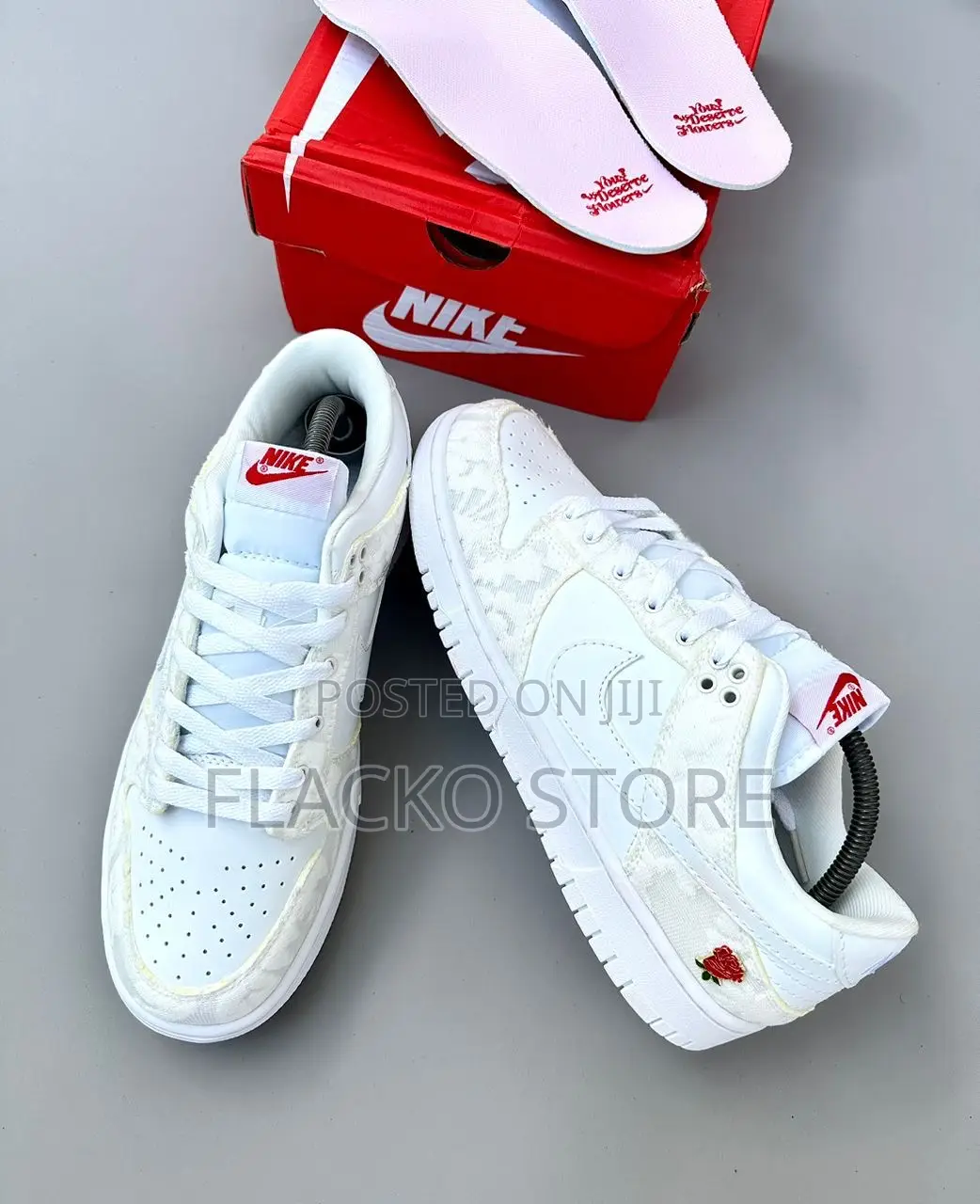 Original Nike Sb Dunk Valentine’S Day White Sneakers