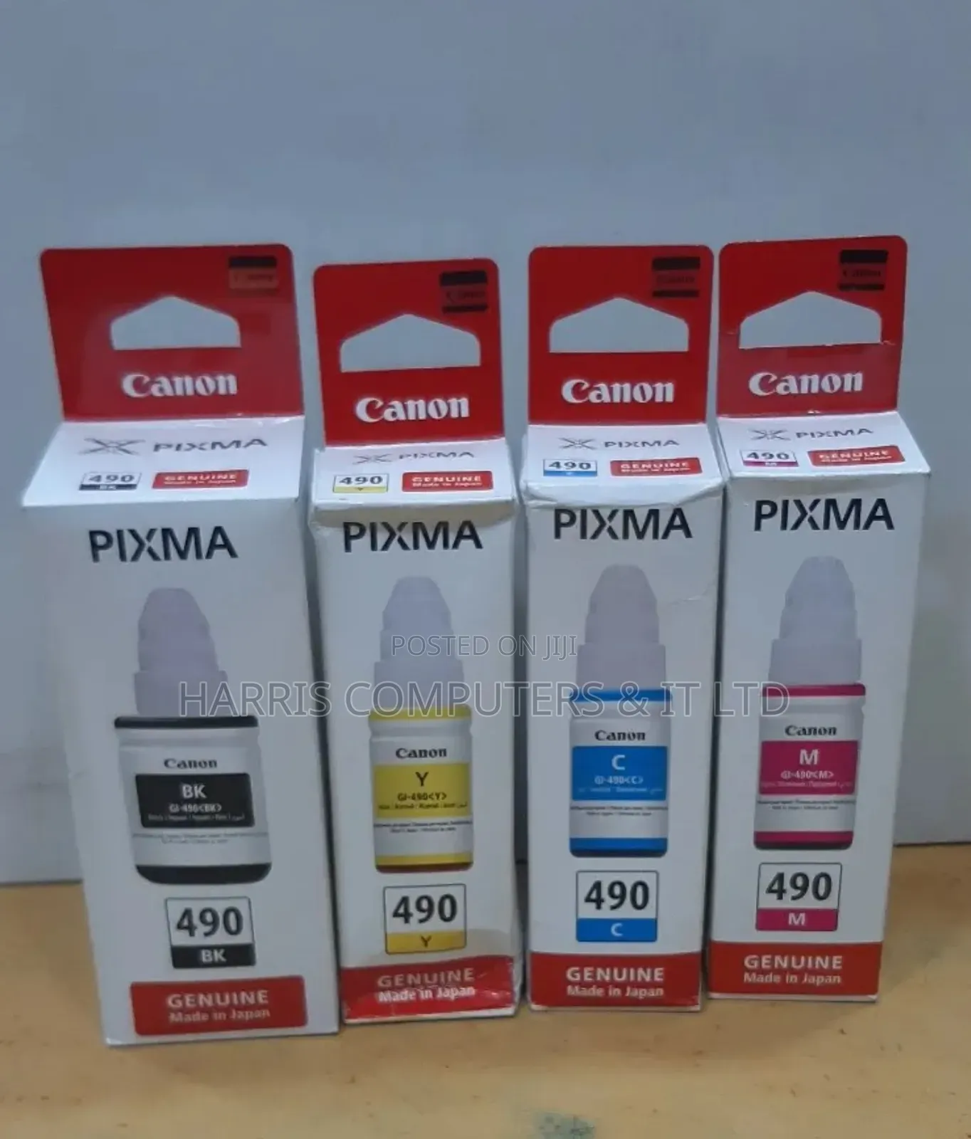 Canon Pixma 490 Ink, Black, Yellow, Magenta and Cyan