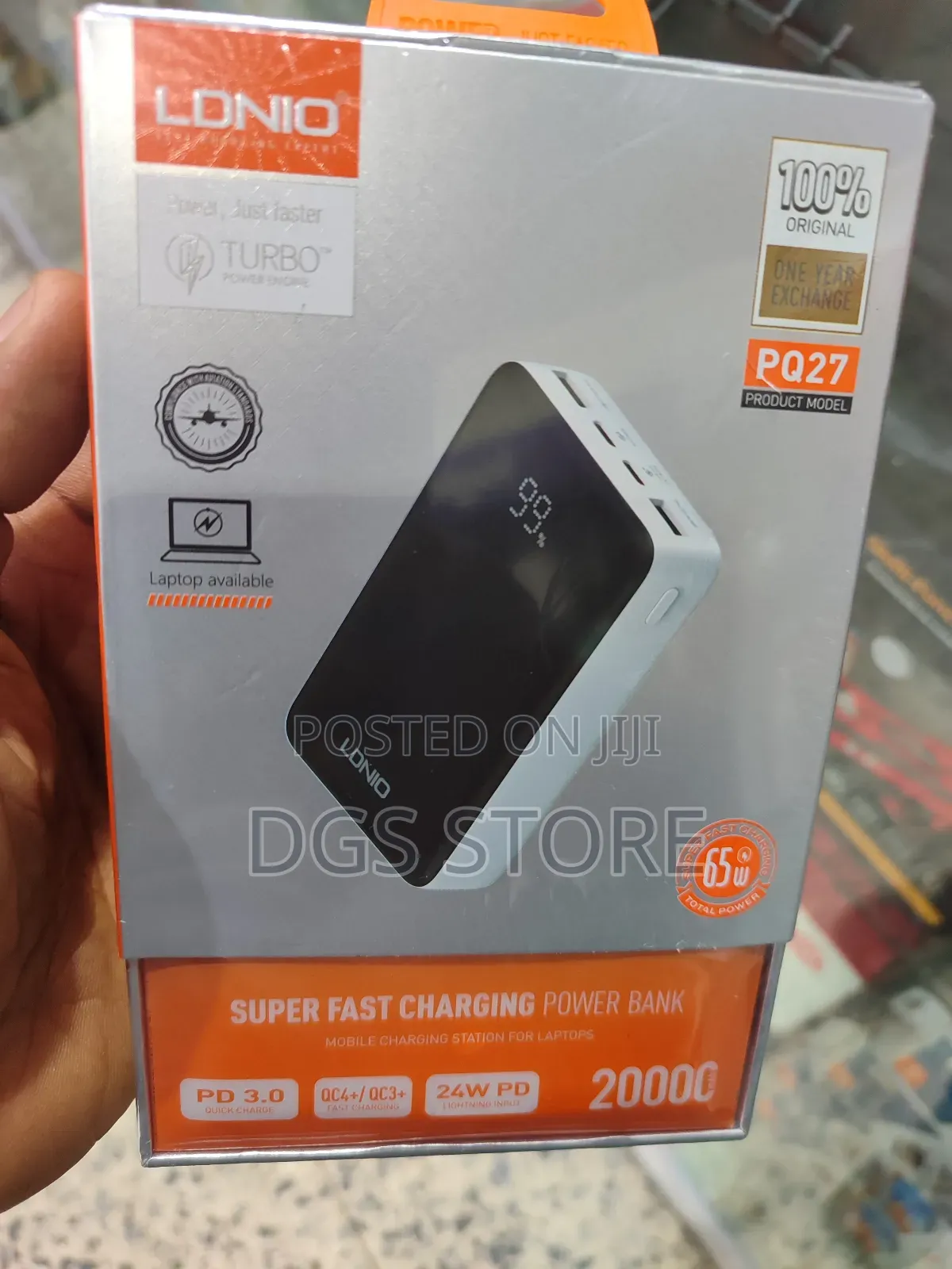 Ldnio PQ27 PD 3.0 20,000mah 65w Power Bank