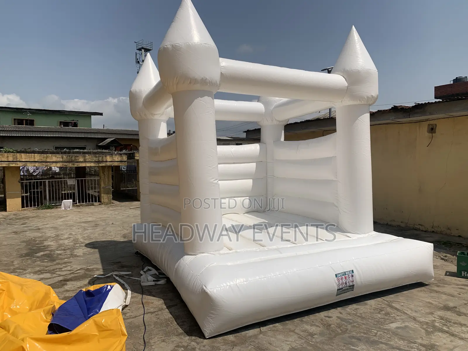 White Bouncing Castle Available for Rent and Sale in Ikorodu