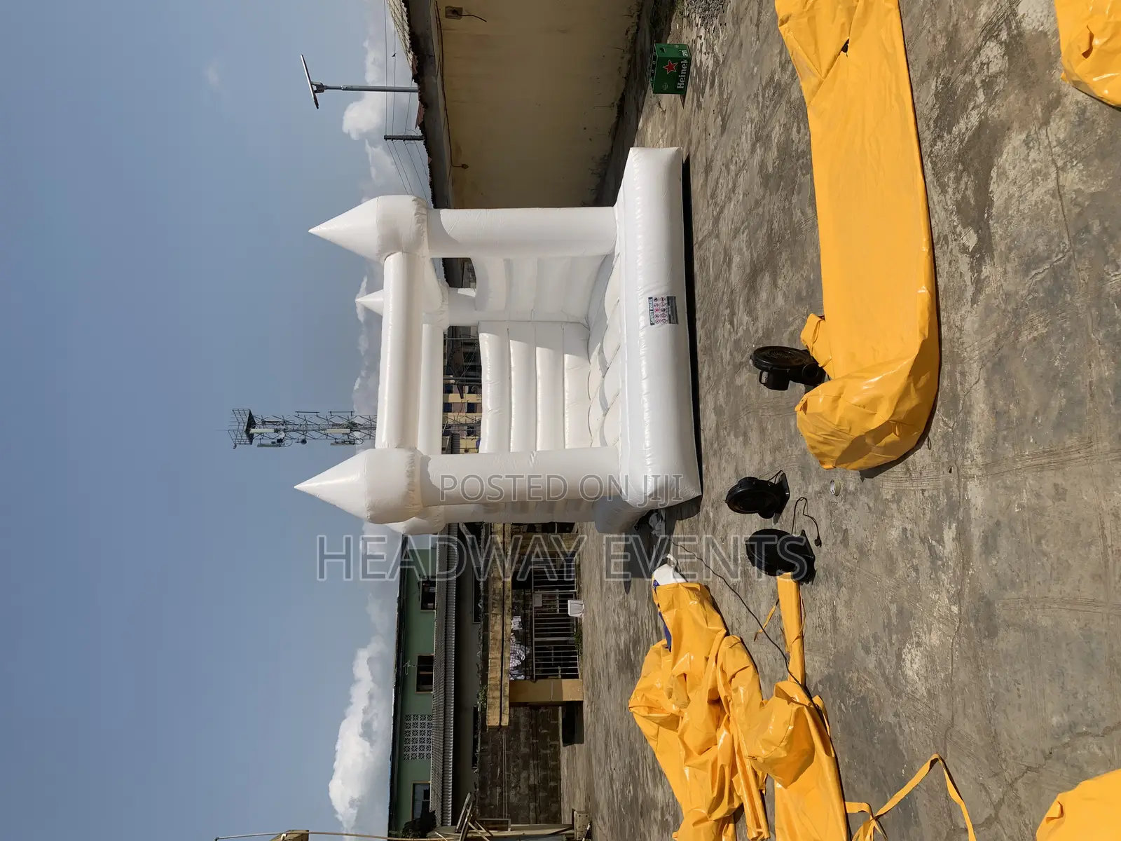 White Bouncing Castle Available for Rent and Sale in Ikorodu