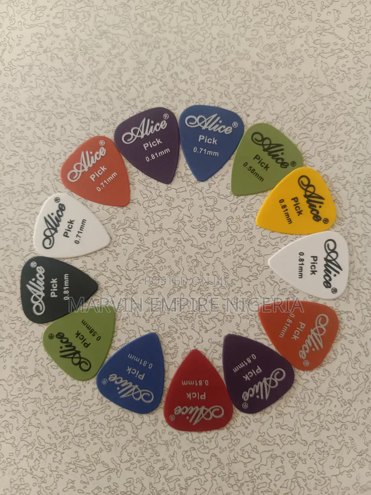 12 PCS Free 1 Electric Guitar Picks 0.71mm, 0.58mm Plectrums